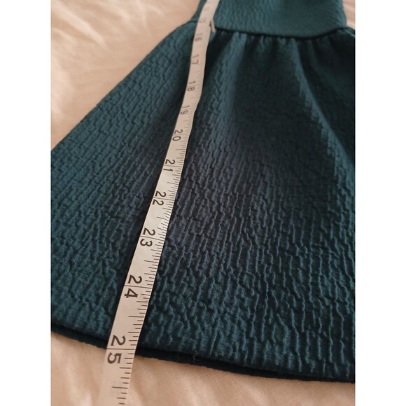 Ann Taylor Blue Green Long-Sleeve Blouse Sz Small Bell-Sleeve Career Business - Picture 6 of 7